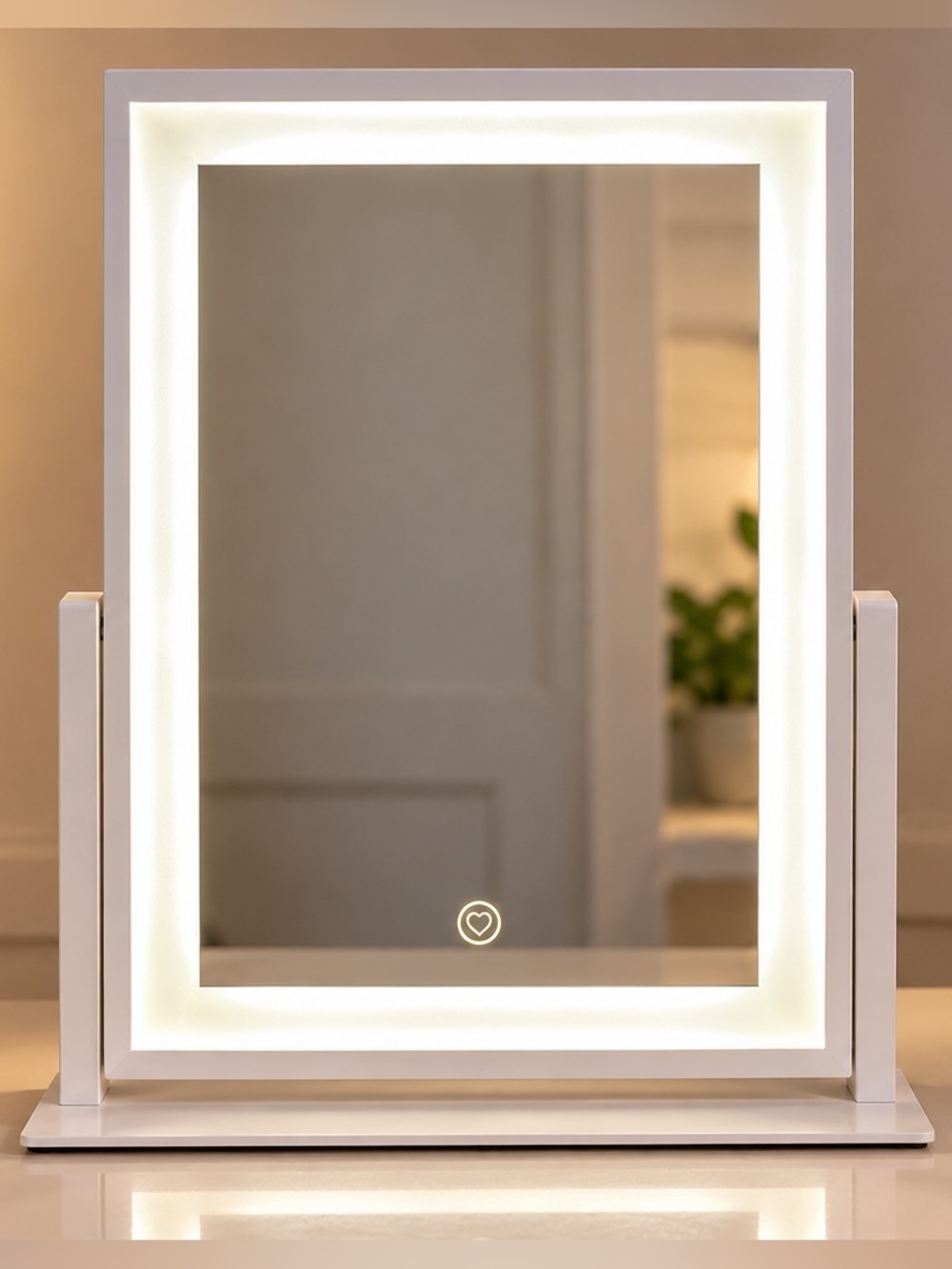 3-Mode Tabletop LED Lighted Vanity Makeup Mirror 16x12